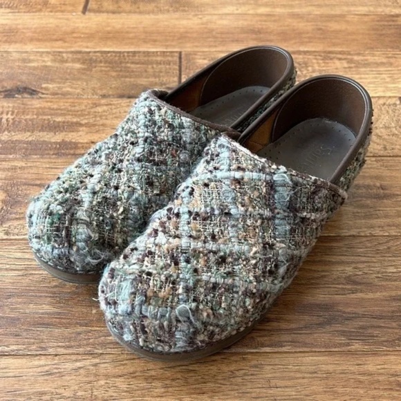 Sanita Professional Tilly Closed Multicolor Tweed Woven Clog Comfort Shoe Sz 38 - Picture 6 of 12